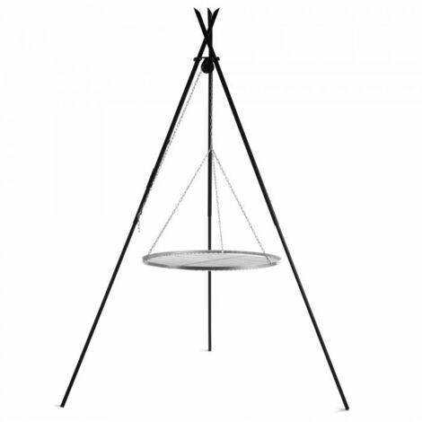Grille de barbecue sur trépied, 50cm de diamètre, acier, CookKing, 111442 (1/4)