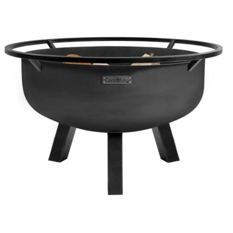 Braséro XXL PORTO 80 cm – Acier brut 2 mm – Hauteur 57 cm – Largeur 95 cm – Utilisation sécurisée par vent fort