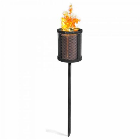 Support à torche suédoise BRUNO, acier naturel, 105cm de hauteur, CookKing, 111464 (1/3)