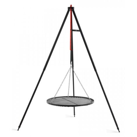 Barbecue avec grille de cuisson en acier sur trépied JUMBO-Ø 50cm-50- 60 --