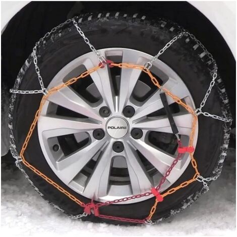 Chaînes à Neige 225 50 R17 Acier 9 Mm - Homologuées, Modèle Croisillons, Montage Rapide, Tapis Et Gants Inclus - 11