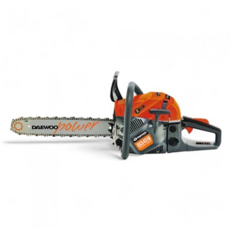 Daewoo – Tronçonneuse thermique 45cc avec guide chaîne 40cm – Moteur 2 temps 1,7 kW – Légère 4,5 kg pour coupes jusqu'à 30cm de diamètre - DCS4516 (1/3)