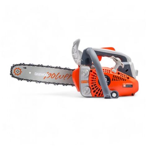 Daewoo – Élagueuse thermique 25,4cc avec guide de 30cm – Système anti-vibrations – Démarrage facile – Graissage automatique - DCS2512