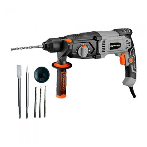 Daewoo – Marteau perforateur burineur 1050W 26mm – Puissance de frappe 2,8 joules – Mandrin SDS+ 13mm – Pour béton armé et démolition - DARH26-105C (1/3)