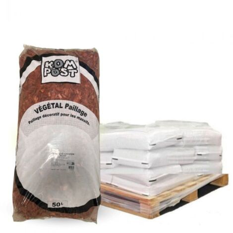 Paillage plaquette colorée 20/40mm, Rouge, 24 sacs 50l - PRO99-24x50 (1/4)
