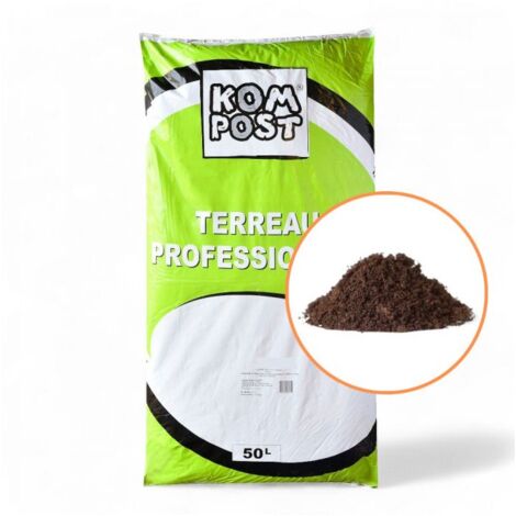 Terreau engrais fleurissement, sac de 50 l, plantes vivaces et annuelles - PRO413 (1/5)