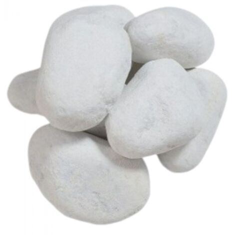 Paillage minéral Galet marbre blanc Carrare 25-40mm, sac 25 kg - F-PAI008 (1/5)