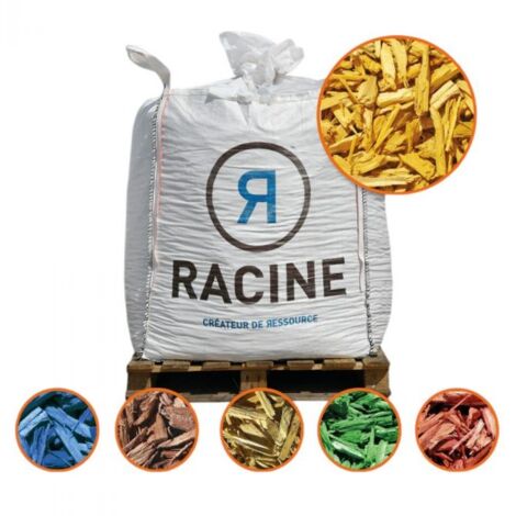 Paillis Color JAUNE 20/50mm, Big bag de 500 L - PRO129 (1/4)