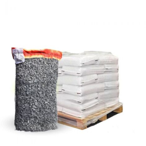 Paillage minéral Gravier marbre noir 6-14mm, 10 filets de 20 kg - F-PAI066-10x20 (1/4)