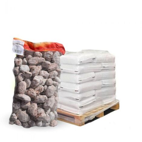 Paillage minéral Galet marbre rouge 40-60mm, 10 sacs de 20kg - F-PAI071-10x20 (1/5)