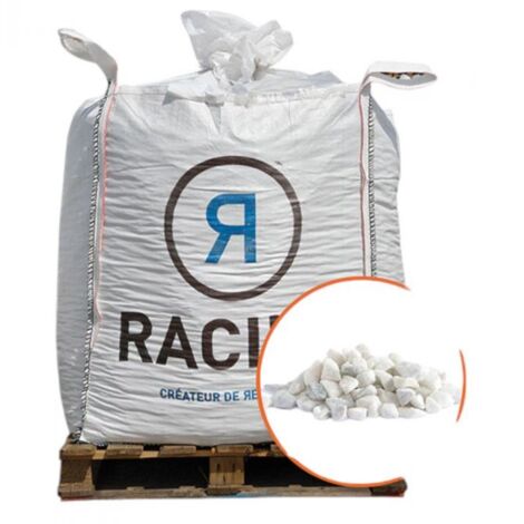 Paillage minéral Gravier blanc 4/10mm, Big bag 750 KG - PRO 605 (1/3)