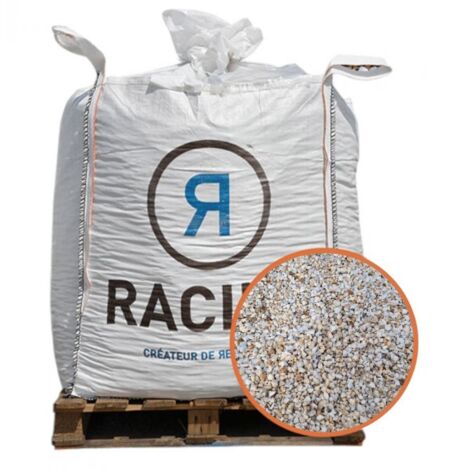 Racine – Gravier marbre blanc 8-12mm – Paillage minéral décoratif 500 kg – Concassé pour meilleure adhérence – FPAI065 (1/3)