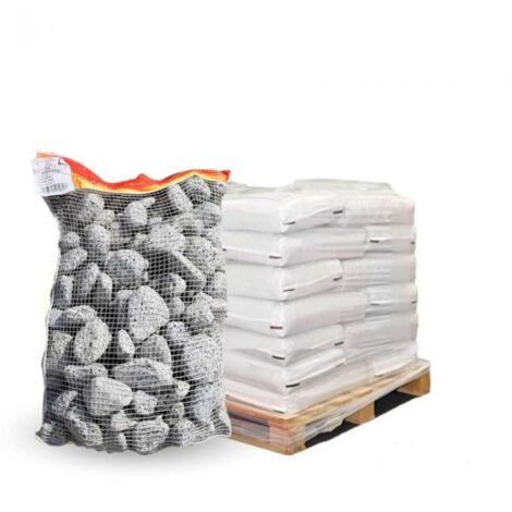Paillage minéral Galet marbre pigat 40-60mm, 10 sacs 20 kg - F-PAI078-10x20