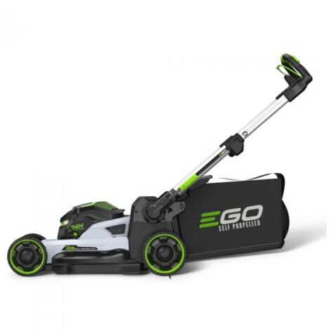 Ego Power+ – Tondeuse thermique 55 cm – Moteur sans balais – Bac de ramassage 80 L – Hauteur de coupe 25-100 mm – Pour terrains jusqu'à 2000 m²
