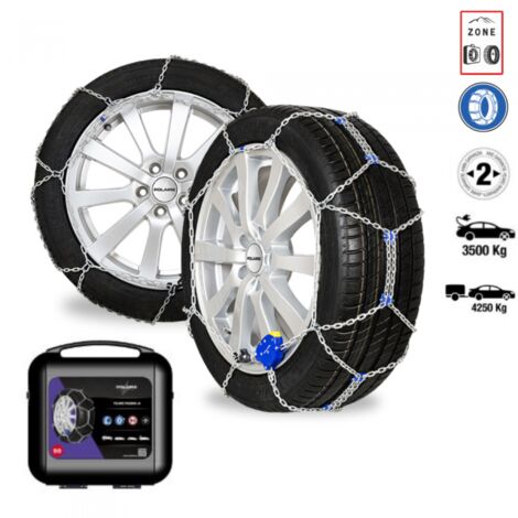 Chaînes pour voiture électrique 215/65R15, 9mm renforcées - Polaire 0100-PMAA-10 (1/5)