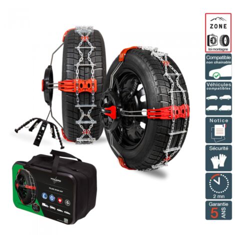 Chaine neige véhicule non chaînable pneu 215/65R17 VUL et 4x4 - Polaire 0130-PSPC-27 (1/5)