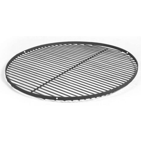 Grille à rôtir 70 cm en acier brut – Pour barbecue charbon – Fixation facile avec trépied – Surface de cuisson généreuse