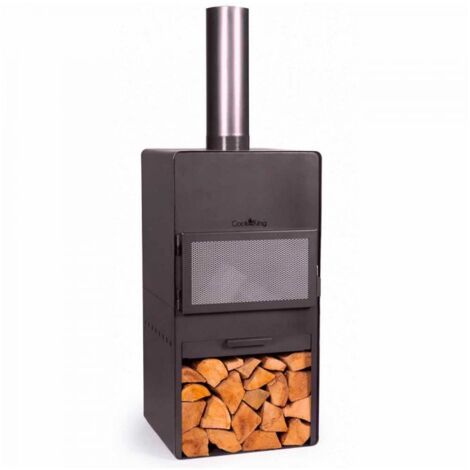 Poêle VENTO, 150cm de hauteur, acier brut, CookKing, 111500 (1/5)