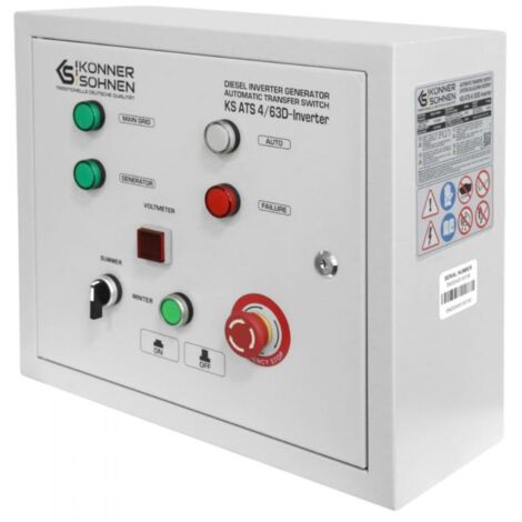 Bloc de transfert automatique (ATS) pour générateur diesel -  KS ATS 4/63D-Inverter