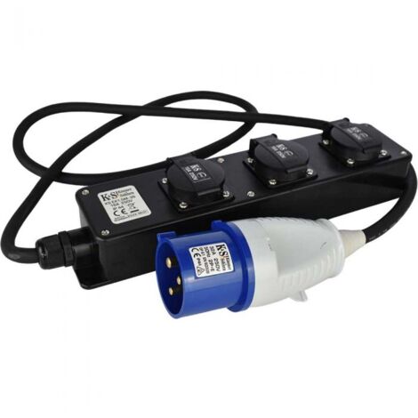 Rallonge électrique adaptateur, 3m de câble - Könner Söhnen KS EX3M-4S