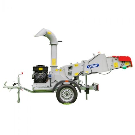 Broyeur de végétaux thermique 120mm – Moteur Briggs & Stratton 23 CV – Système de coupe rotor acier trempé – Trémie large pour branches longues - BIOCH120-ROAD (1/5)