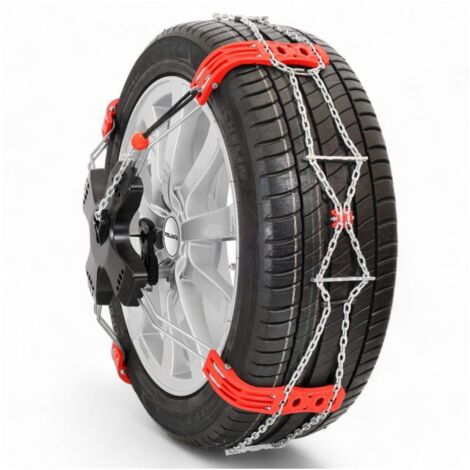 Chaînes frontales 9mm pneu 155/75R15 Homologuées loi montagne - POLAIRE 0040-POAA-9 (1/5)