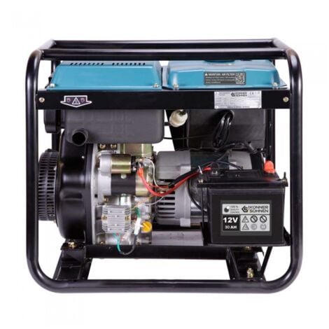 Générateur diesel Euro 5 boitier ATS intégré puissance 6500W "Könner & Söhnen" KS 9100HDE-1/3 ATSR