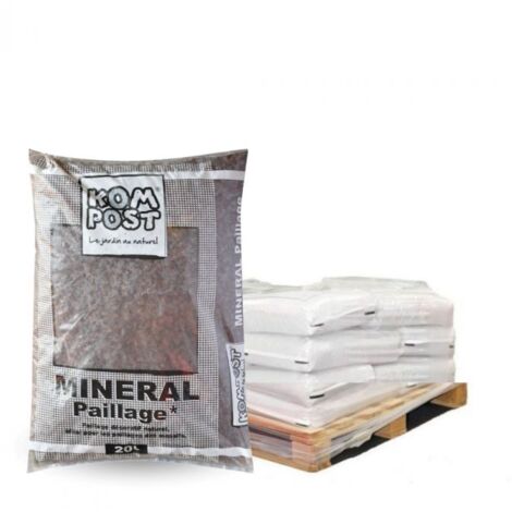 Paillage minéral en pouzzolane rouge 7/15mm, 10 sacs de 20l - KOM31-10x20