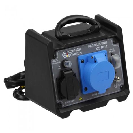 Könner & Söhnen – Boîtier parallèle KS PU1 – Accessoire de groupe électrogène – Augmente puissance avec 2 générateurs – Voltage 230V, 7 kW max