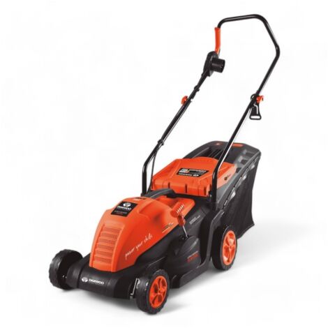 Daewoo – Tondeuse électrique filaire 1500W – Largeur de coupe 36 cm – Bac de collecte 50L – Hauteur de tonte réglable 20 à 70 mm - DLM1700E