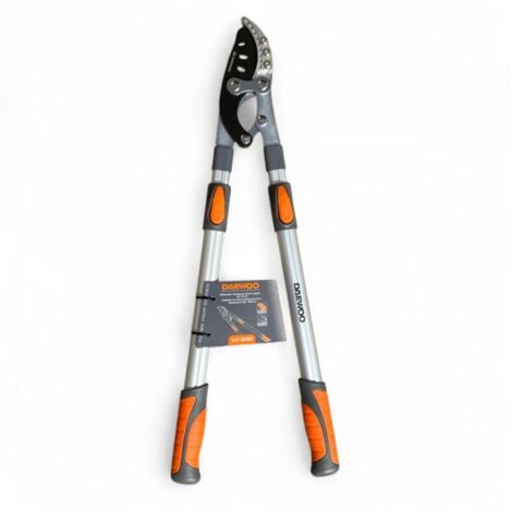 Daewoo – Coupe-branches télescopique 2,5m – Lames en acier carbone pour branches jusqu'à 50mm – Coupe précise sans éclat - DAHW-CAL103TL