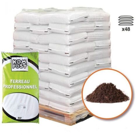 Terreau engrais fleurissement 48 sacs 50 l plantes vivaces et annuelles (1/5)