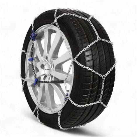 Chaînes à Neige 9 Mm Pour 225/50 R17 – Acier Robuste, Montage Rapide, Homologuées TUV & ONORM, Accessoires Complets