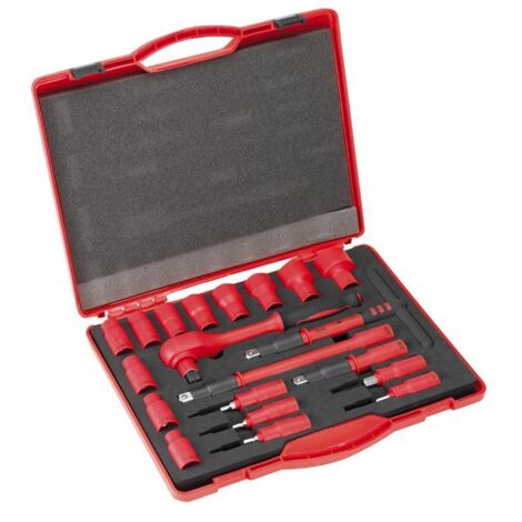 Set Clé A Douille 1/2" 20 Pièces Isolées Alyco 190300 (1/5)
