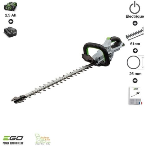 Pack sculpte-haies sans fil batterie et chargeur inclus lame double 60 cm Egopower HT2410E
