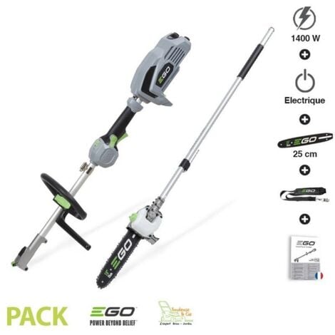 Pack multifonction élagueuse sur perche sans fil guide Oregon 25cm Ego Power - 1
