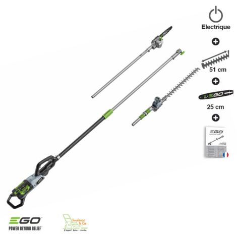 Ego Power+ – Pack multi-outils jardin 56V – Moteur brushless – Perche télescopique 172-265 cm – Élagueuse PSX2500 pour branches jusqu'à 200 mm (1/6)