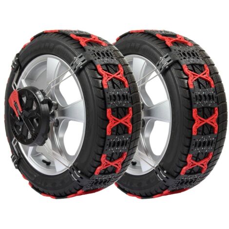 Chaînes à Neige Automatiques Xk9 110 - Paire Pour Pneus 215/50R18 Ou 215/55R17 - Homologuées B26