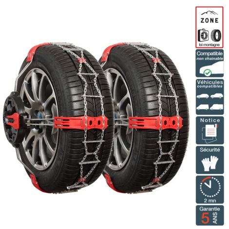 Chaine neige montage frontal et tension automatique pneu 215/60R14 (1/5)