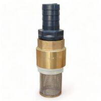 Clapet anti-retour laiton 1 pouce (25 mm) – Crépiné pour filtration – Maintien de l'eau pour pompes – Application irrigation rapide – Dunsch
