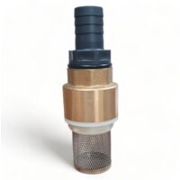 Clapet anti retour en laiton avec crépine et manchette, pour pompe - 3/4 pouce (20 mm)
