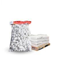 Galet marbre blanc pur 25-40mm, 10 filets de 20 kg - F-PAI051-10x20
