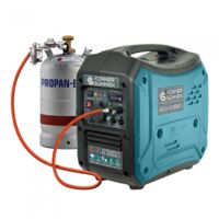 Könner & Söhnen – Groupe électrogène inverter 2000W essence-gaz – Moteur silencieux 62 dB – Autonomie prolongée – Idéal pour chantiers et camping