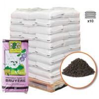 Racine – Terreau de bruyère forestière 10 sacs de 40 litres – Spécial plantation en milieu humide – Idéal pour sols acides et terrains lourds