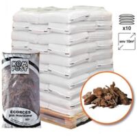 Racine – Paillage biodégradable écorces de pin maritime 10 sacs 50 L – Pour 10m2 – Densité élevée – Idéal pour sols acides