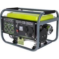 Könner & Söhnen – Groupe électrogène à essence 2800W – Moteur 4 temps 7CV – Système AVR pour tension stable – Autonomie 15L – Idéal pour chantiers et secours