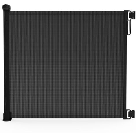 VOUNOT Cancelletto per Bambini Estensibile, 0-180 cm Cancello Barriera Sicurezza Griglia per Porte, Scale e Corridoi, Nero