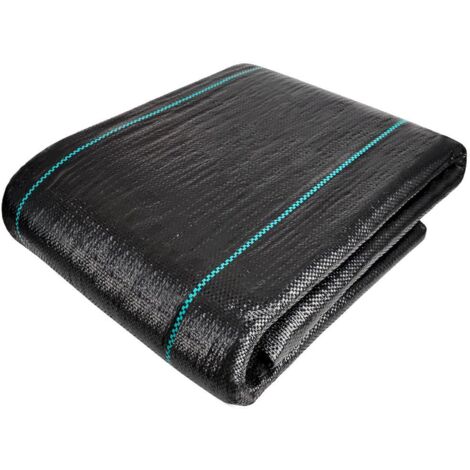 VOUNOT Telo Pacciamatura 2m x 10m 100g/m2, Telo Anti Erbacce per Orto, Giardino, Nero