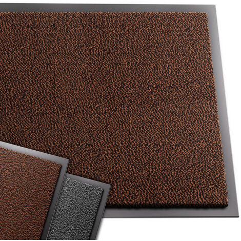VOUNOT Zerbino Ingresso Casa da Esterno, Tappeto Entrata Interno, 60x90 cm, Marrone-Nero