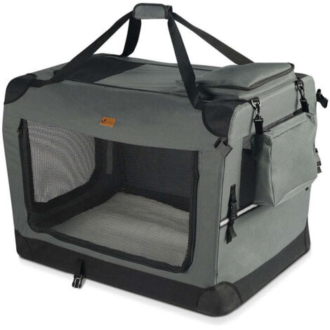 VOUNOT Transportín para Perros Bolsa de Transporte Mascotas S Gris